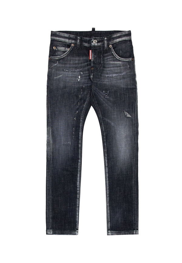 ViaMonte Shop | Dsquared2 jeans nero bambino in denim