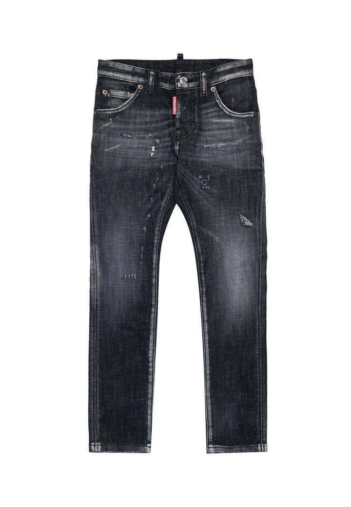 ViaMonte Shop | Dsquared2 jeans nero bambino in denim