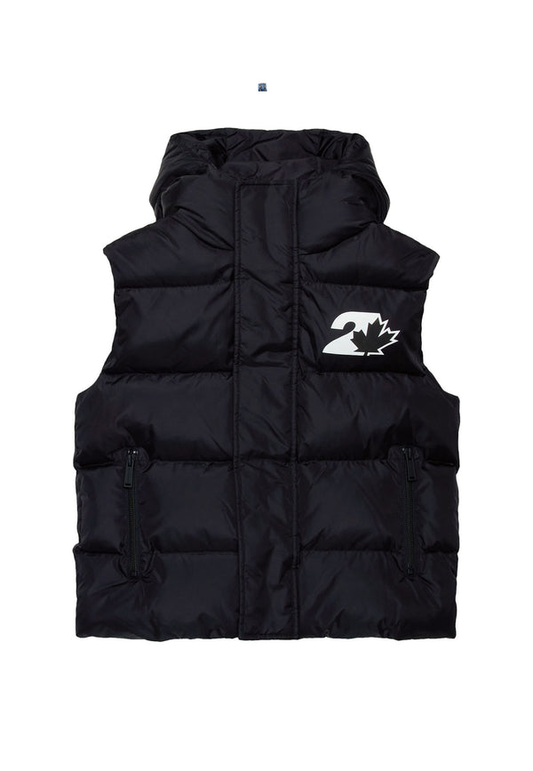 ViaMonte Shop | Dsquared2 gilet nero bambino in nylon