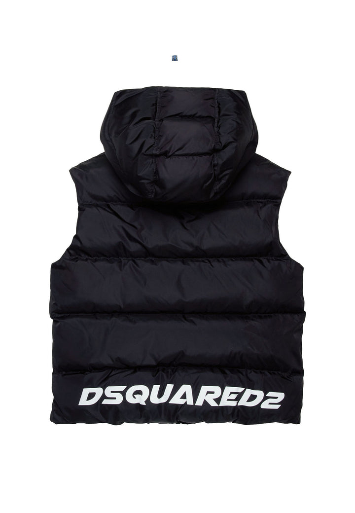 ViaMonte Shop | Dsquared2 gilet nero bambino in nylon