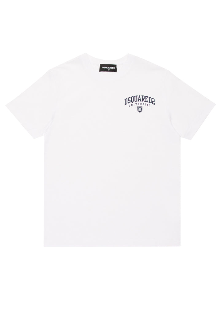 ViaMonte Shop | Dsquared2 t-shirt bianca bambino in cotone