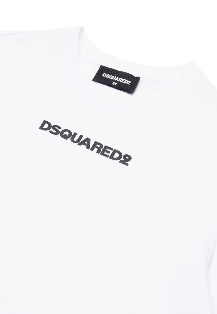 ViaMonte Shop | Dsquared2 t-shirt bianca bambino in cotone