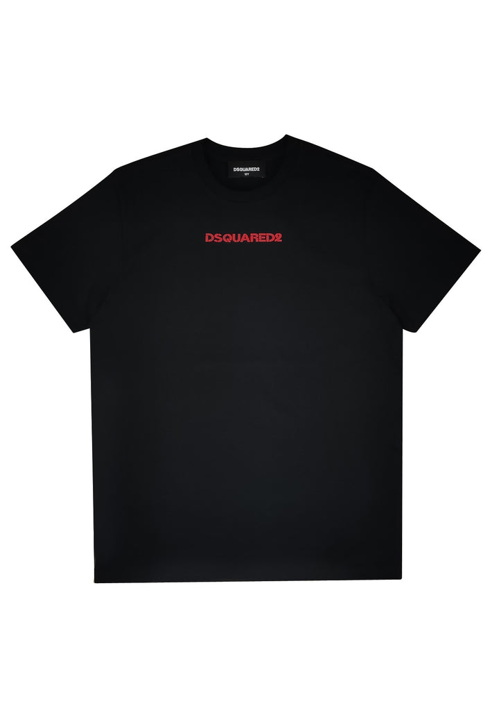 ViaMonte Shop | Dsquared2 t-shirt nera bambino in cotone