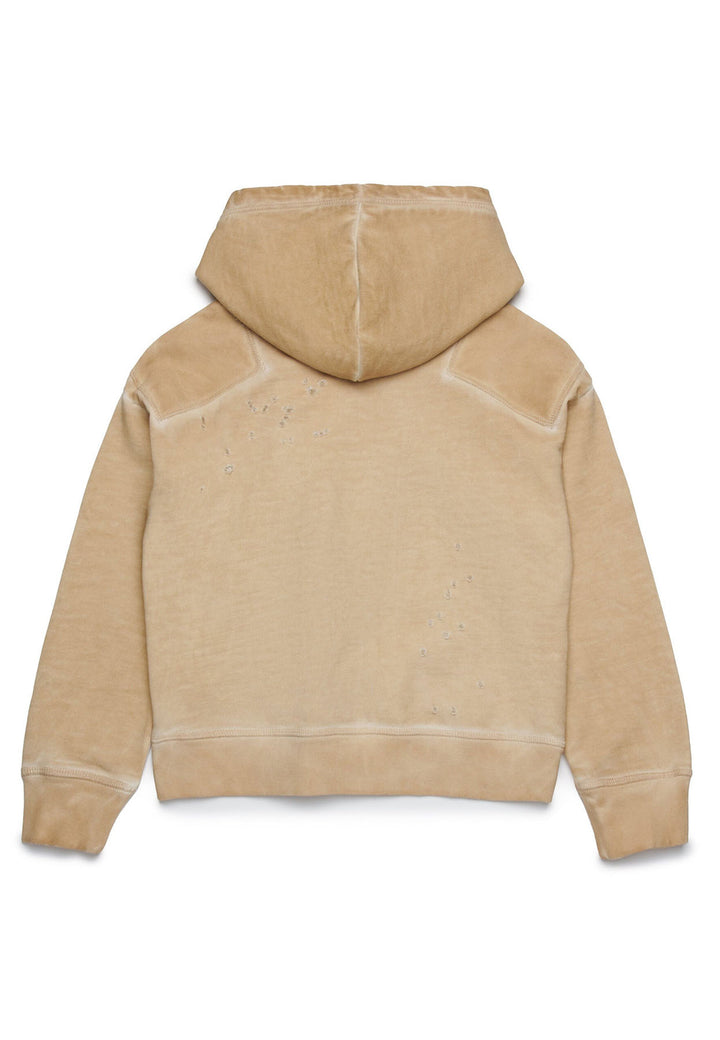 ViaMonte Shop | Dsquared2 felpa beige bambino in cotone