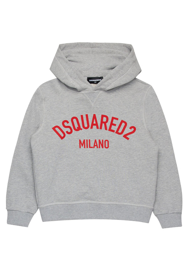 ViaMonte Shop | Dsquared2 felpa grigia bambino in cotone