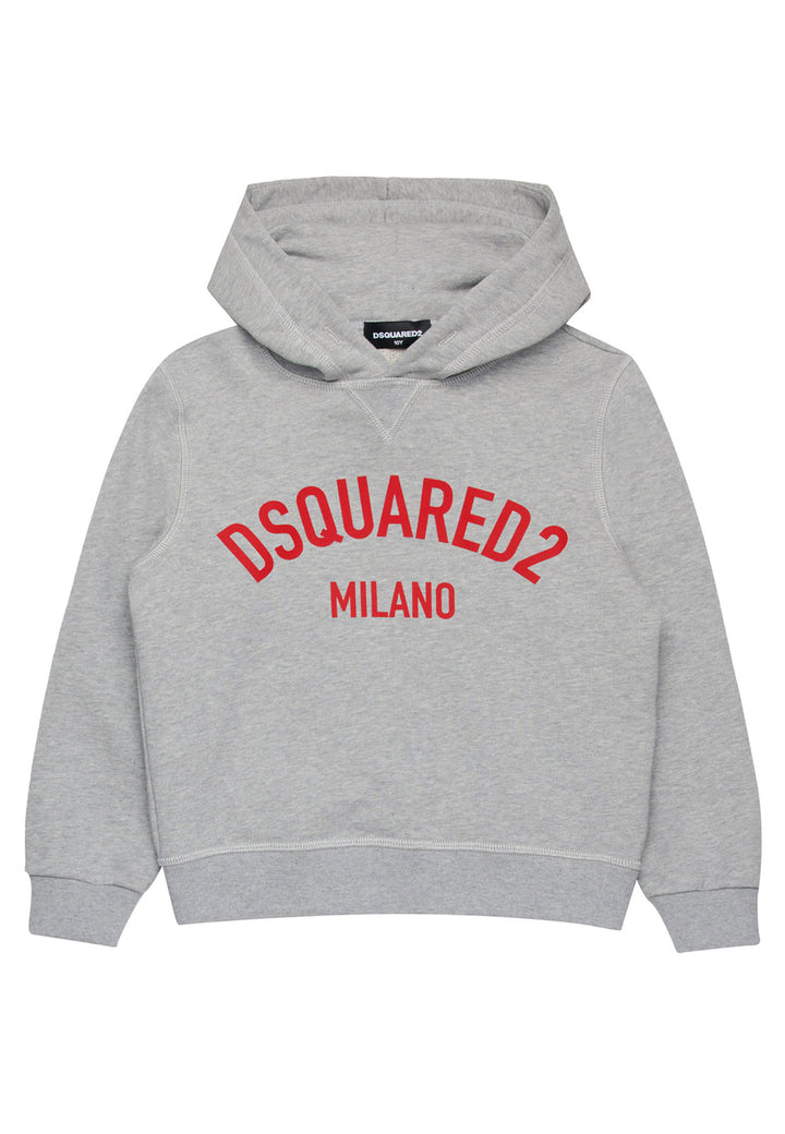 ViaMonte Shop | Dsquared2 felpa grigia bambino in cotone