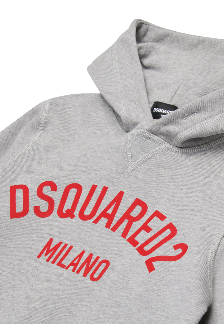 ViaMonte Shop | Dsquared2 felpa grigia bambino in cotone