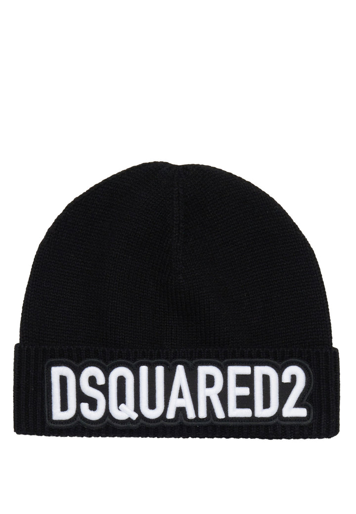 ViaMonte Shop | Dsquared2 cappello nero bambino in misto lana