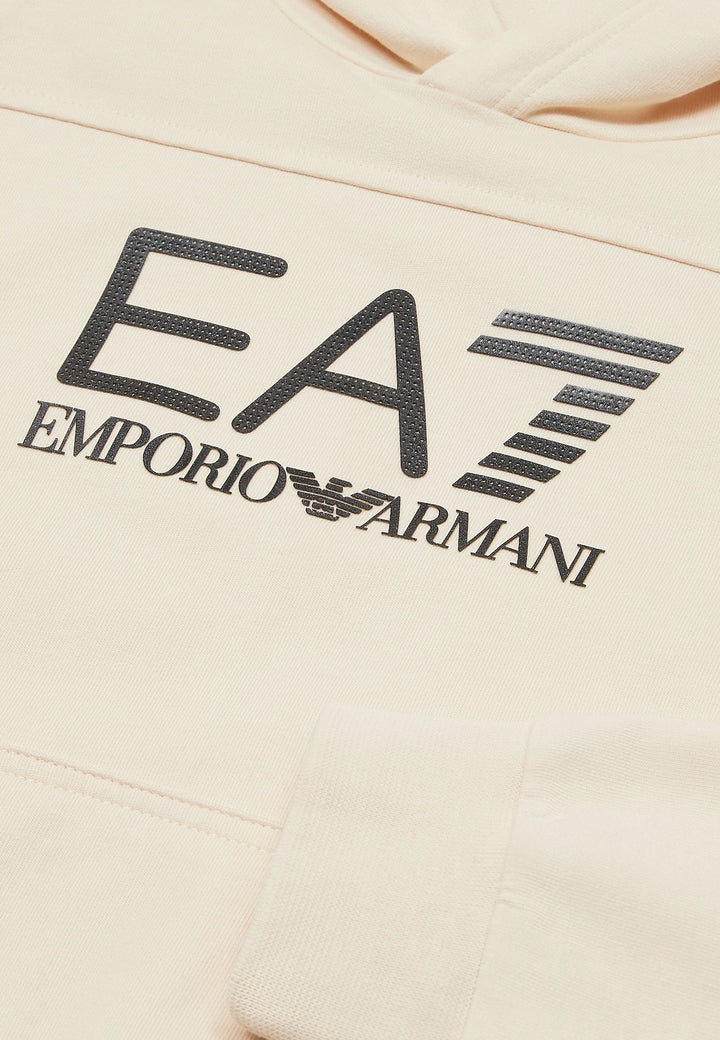 ViaMonte Shop | EA7 Emporio Armani felpa beige bambino in cotone