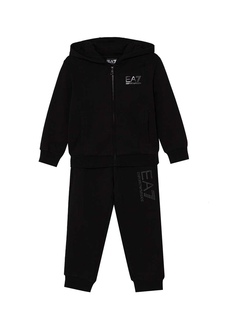 ViaMonte Shop | EA7 Emporio Armani tuta nera bambino in cotone