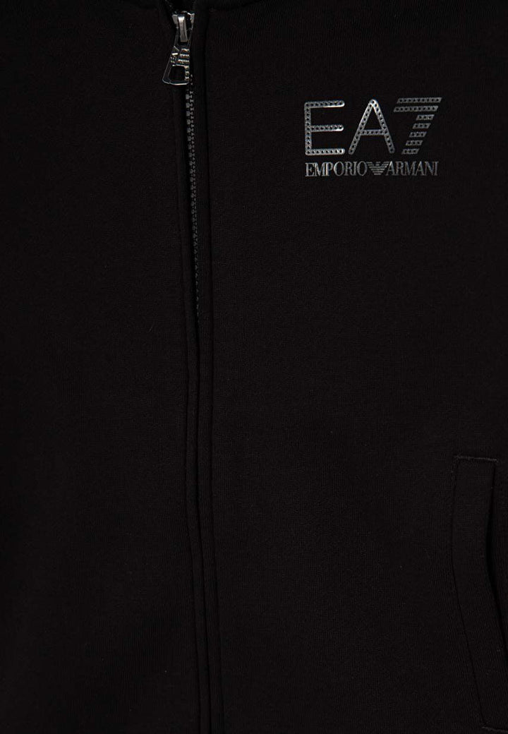 ViaMonte Shop | EA7 Emporio Armani tuta nera bambino in cotone