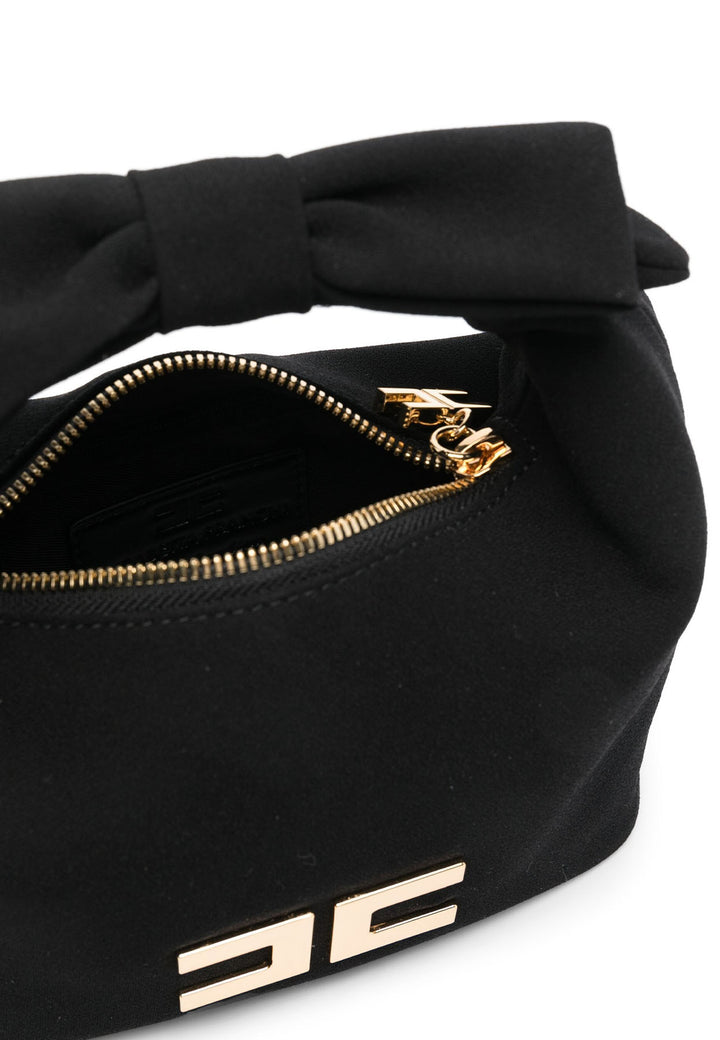 ViaMonte Shop | Elisabetta Franchi La Mia Bambina borsa nera bambina in crepe