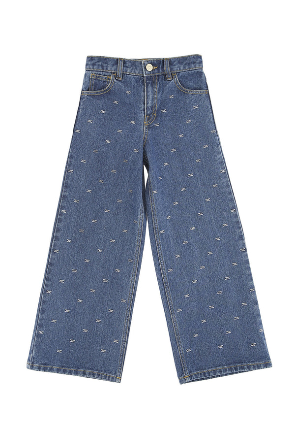 ViaMonte Shop | Elisabetta Franchi jeans blu bambina in denim