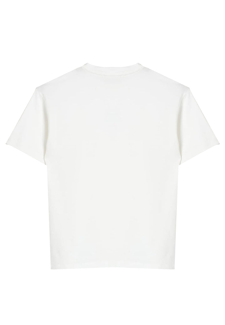 ViaMonte Shop | Elisabetta Franchi t-shirt bianca bambina in cotone