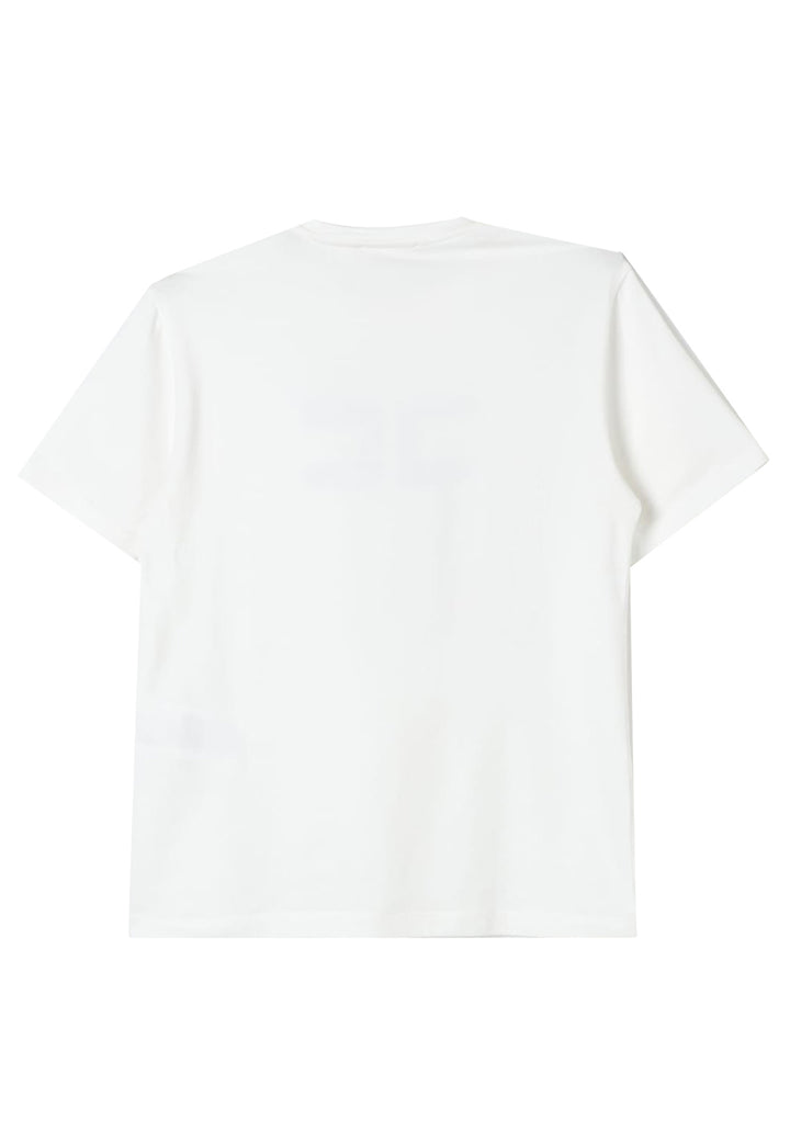 ViaMonte Shop | Elisabetta Franchi t-shirt bianca bambina in cotone