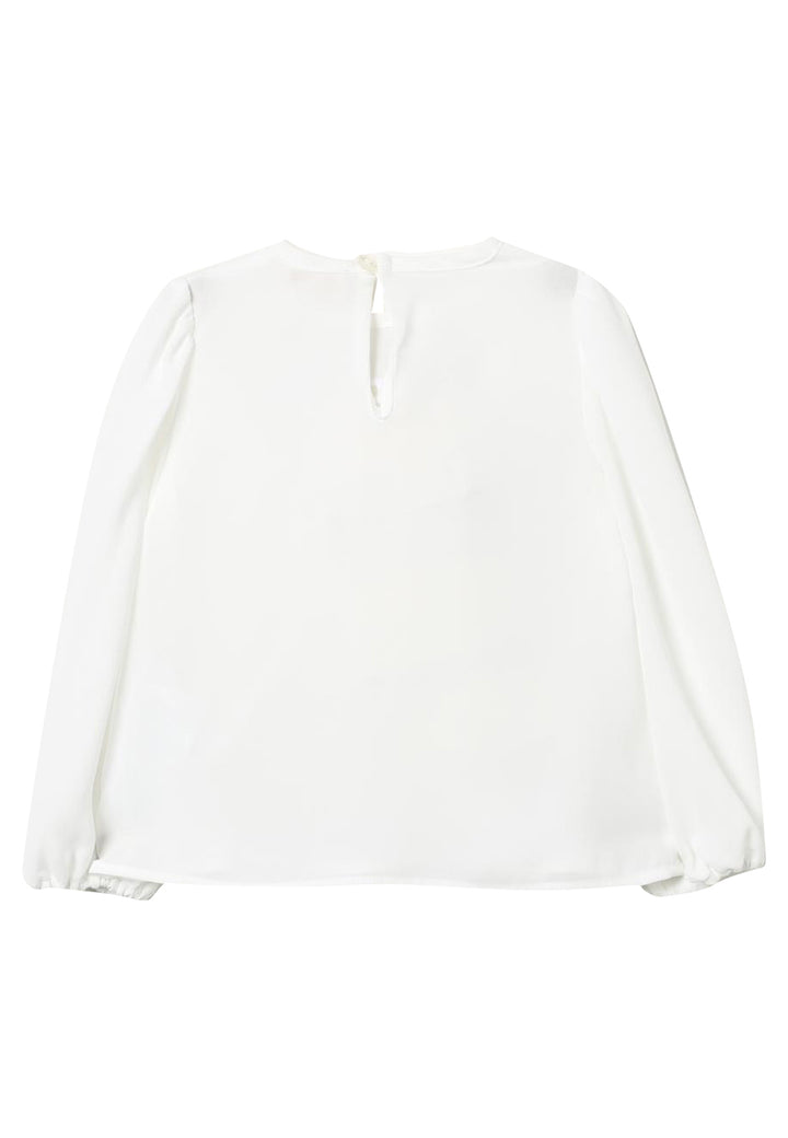 ViaMonte Shop | Elisabetta Franchi blusa bianca neonata in cotone