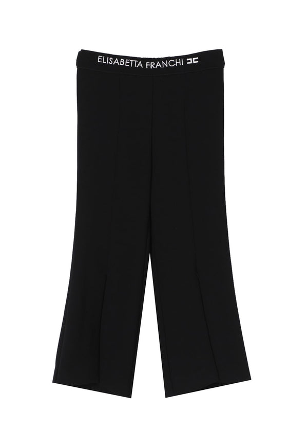 ViaMonte Shop | Elisabetta Franchi pantalone nero bambina in crèpe