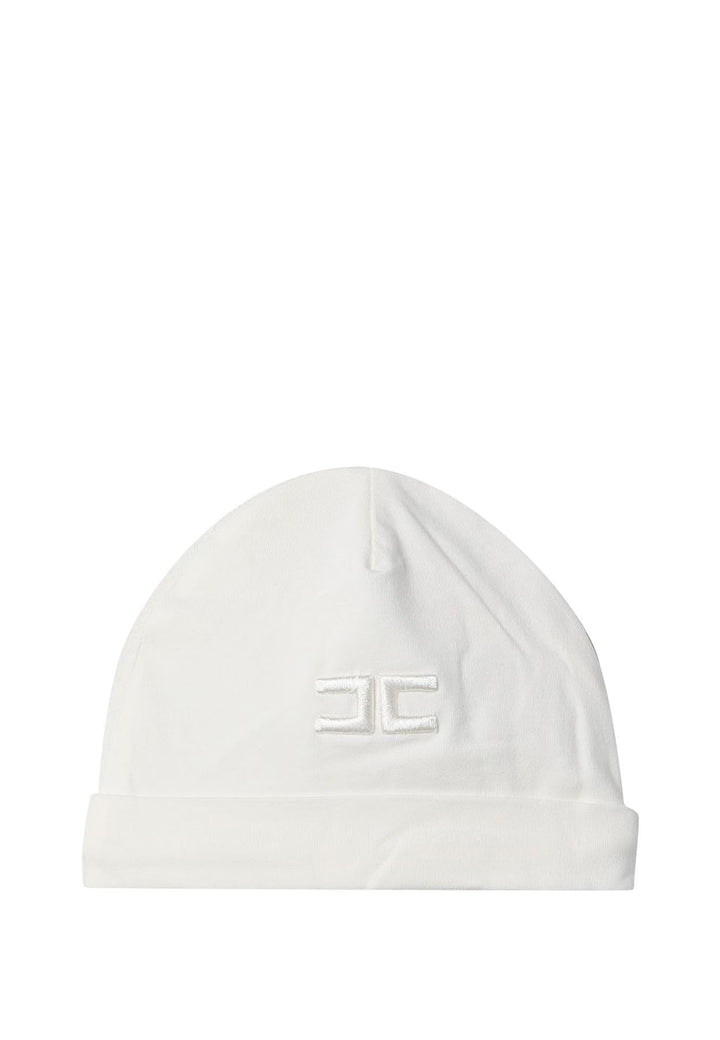 ViaMonte Shop | Elisabetta Franchi La Mia Bambina cappello bianco neonata in jersey