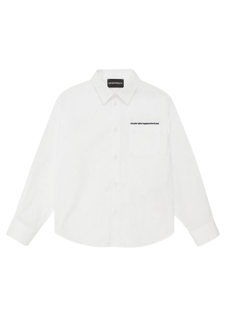 ViaMonte Shop | Emporio Armani camicia bianca bambino in cotone