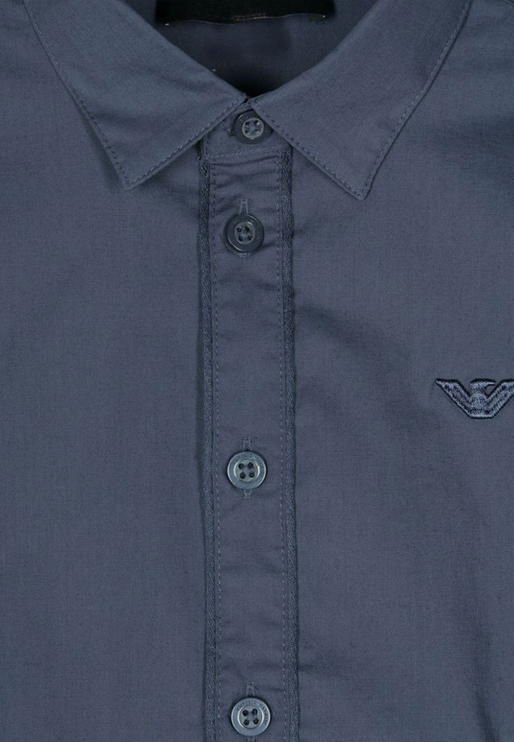 ViaMonte Shop | Emporio Armani camicia blu bambino in cotone