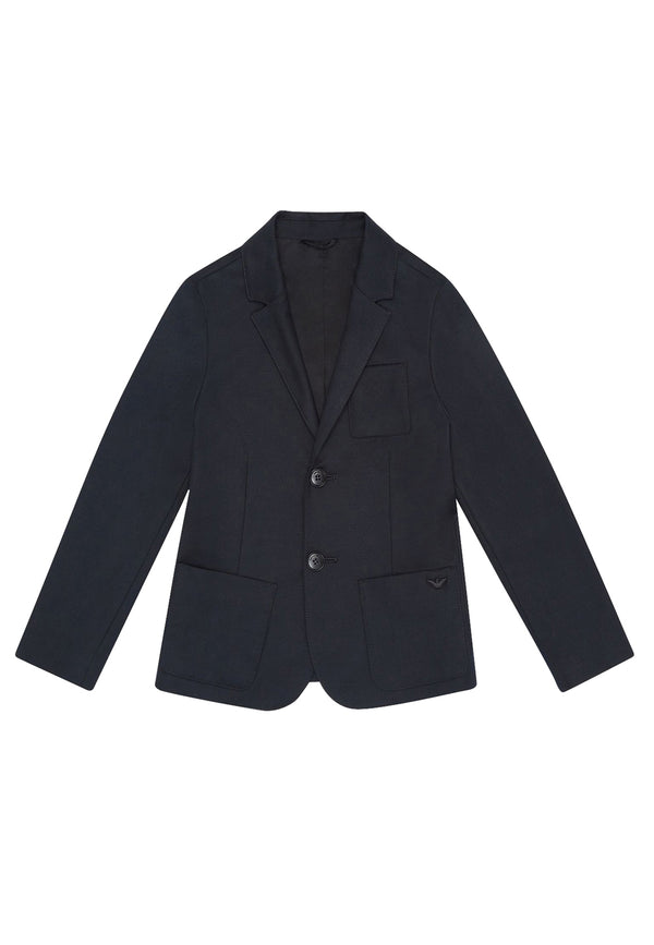 ViaMonte Shop | Emporio Armani giacca blu navy bambino in misto viscosa