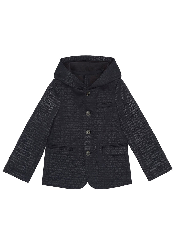 ViaMonte Shop | Emporio Armani giacca blu navy bambino in misto cotone