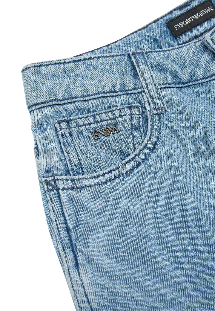 ViaMonte Shop | Emporio Armani jeans blu chiaro bambino in denim