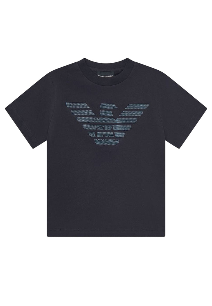 ViaMonte Shop | Emporio Armani t-shirt blu navy bambino in cotone