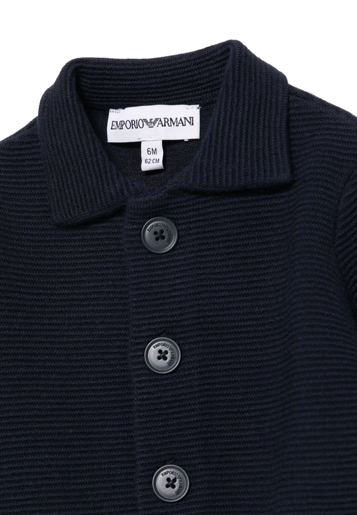 ViaMonte Shop | Emporio Armani giacca blu navy neonato in viscosa