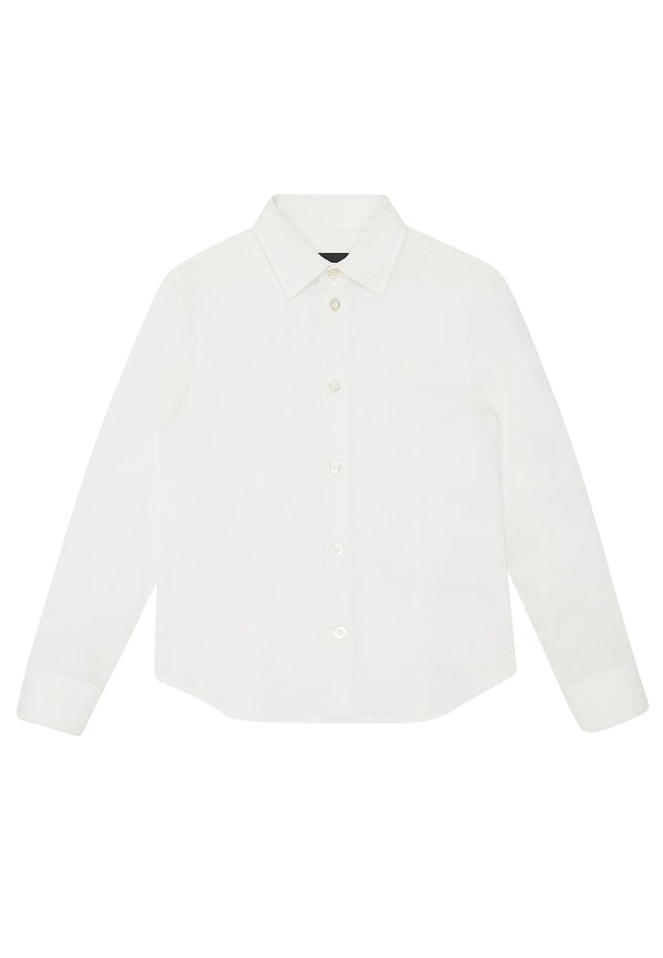 ViaMonte Shop | Emporio Armani camicia bianca bambino in misto cotone