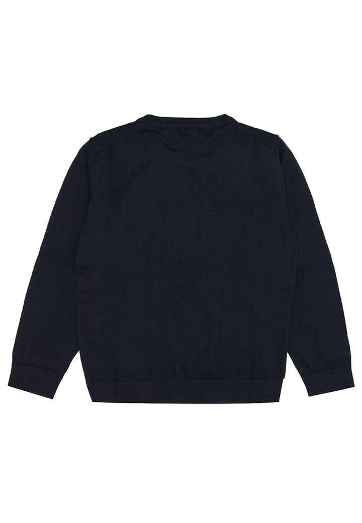 ViaMonte Shop | Emporio Armani maglia blu navy bambino in misto lana