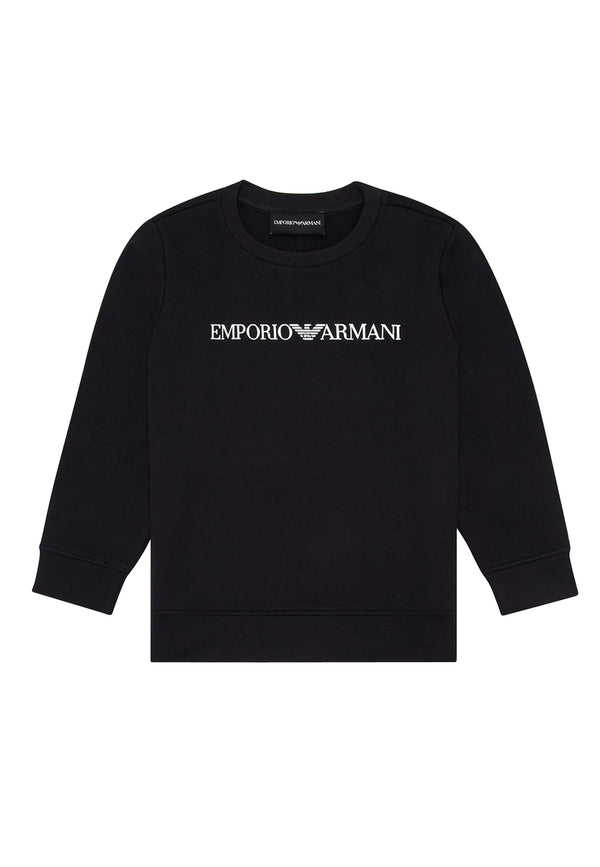 ViaMonte Shop | Emporio Armani felpa blu navy bambino in modal