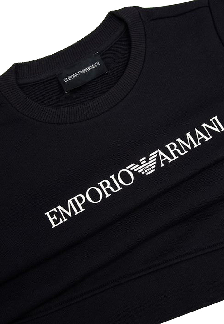 ViaMonte Shop | Emporio Armani felpa blu navy bambino in modal