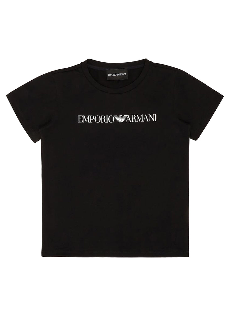 ViaMonte Shop | Emporio Armani t-shirt nera bambino in cotone