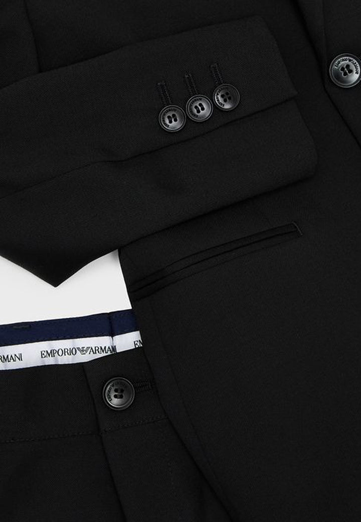 ViaMonte Shop | Emporio Armani completo nero bambino in lana