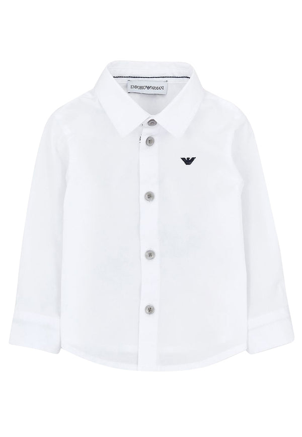 ViaMonte Shop | Emporio Armani camicia bianca neonato in cotone