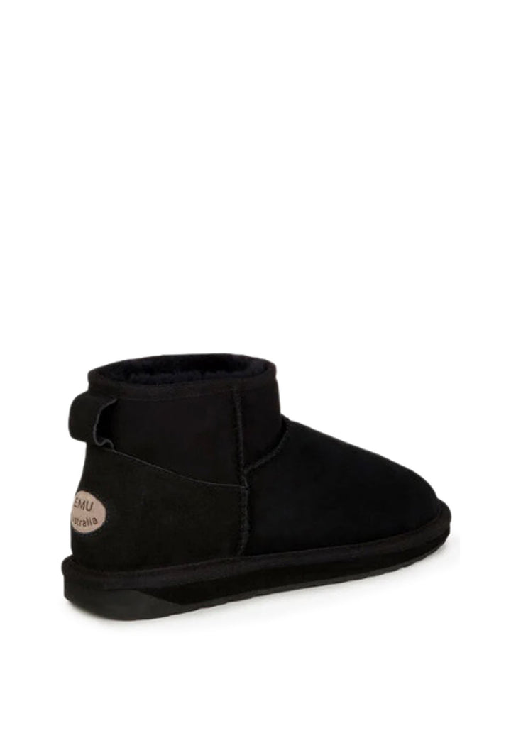 ViaMonte Shop | EMU Australia stivaletti wallaby mini nero bambina in pelle scamosciata