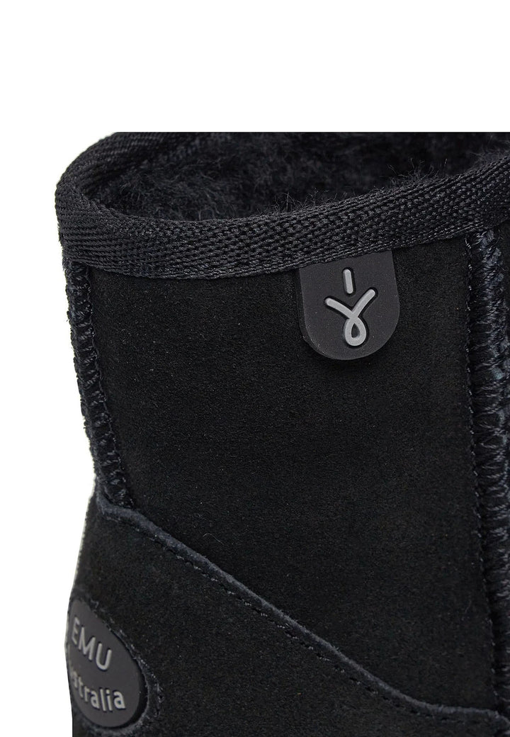 ViaMonte Shop | EMU Australia stivaletti wallaby mini nero bambina in pelle scamosciata