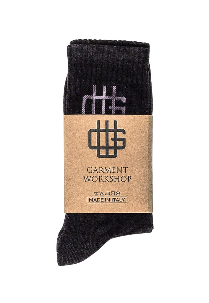 ViaMonte Shop | Garment Workshop calza nera unisex in spugna