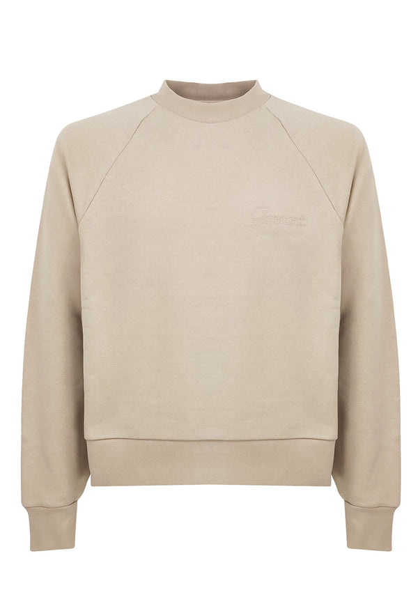 ViaMonte Shop | Garment Workshop felpa beige unisex in jersey di cotone