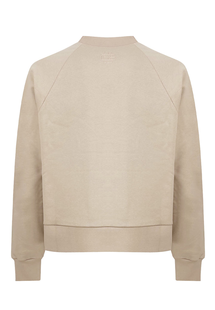 ViaMonte Shop | Garment Workshop felpa beige unisex in jersey di cotone