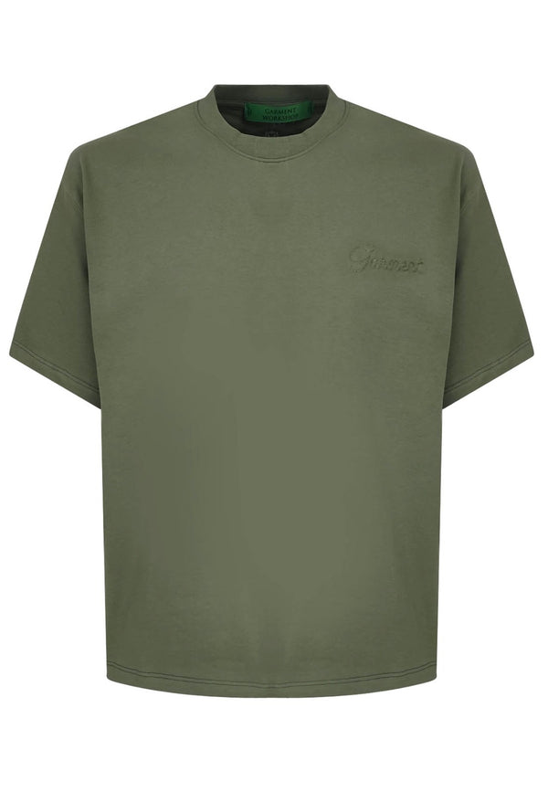 ViaMonte Shop | Garment Workshop verde militare unisex in cotone