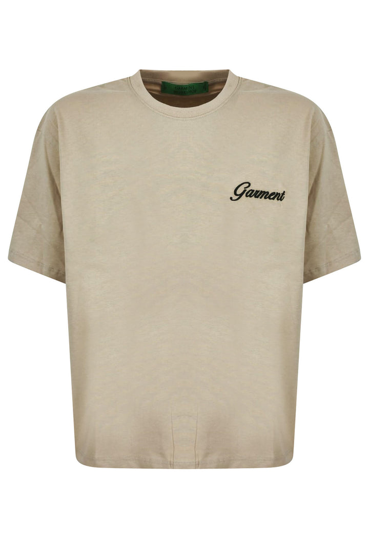 ViaMonte Shop | Garment Workshop t-shirt beige unisex in cotone