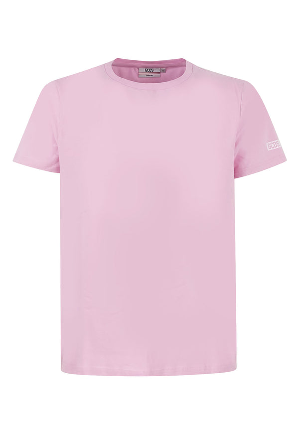 ViaMonte Shop | GCDS t-shirt unisex rosa in cotone