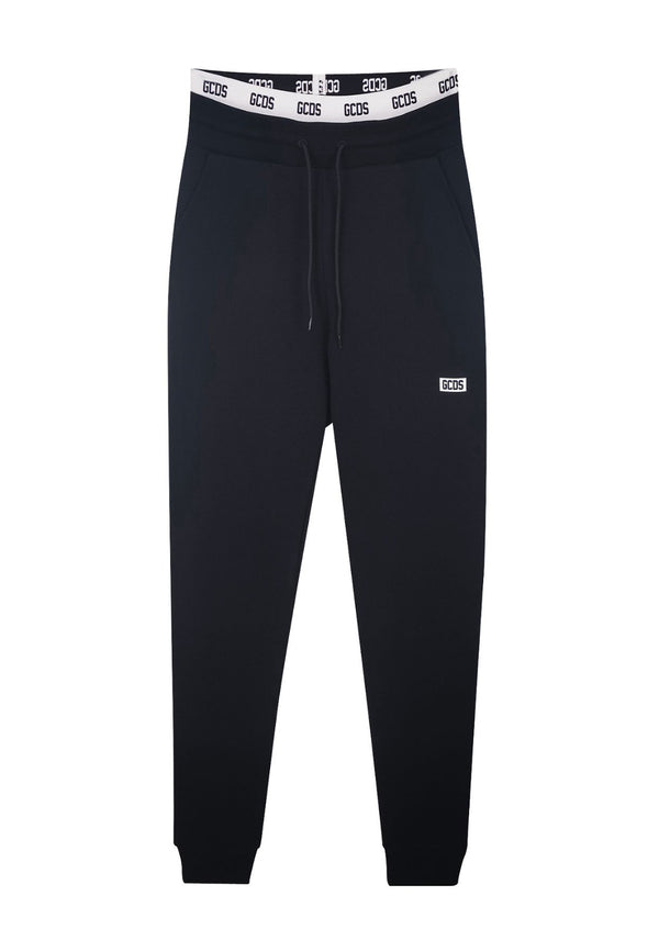 ViaMonte Shop | GCDS pantalone sportivo nero unisex in cotone