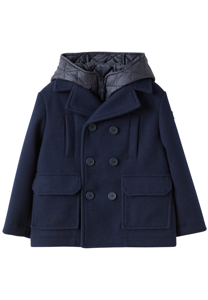 ViaMonte Shop | Il Gufo cappotto blu bambino in panno