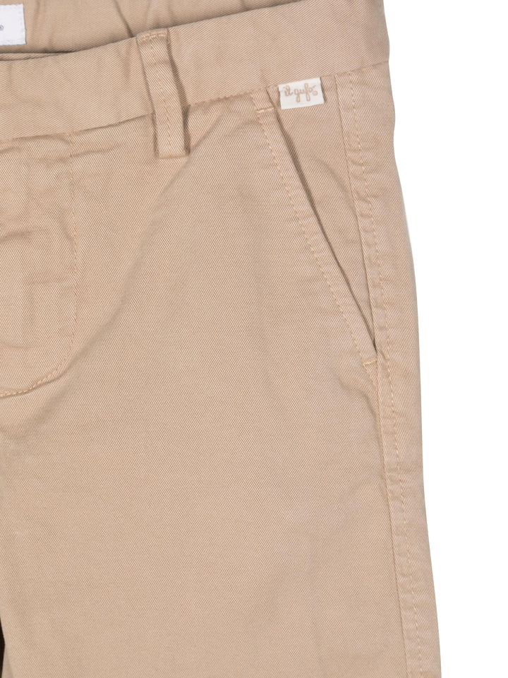 ViaMonte Shop | Il Gufo pantalone beige bambino in cotone