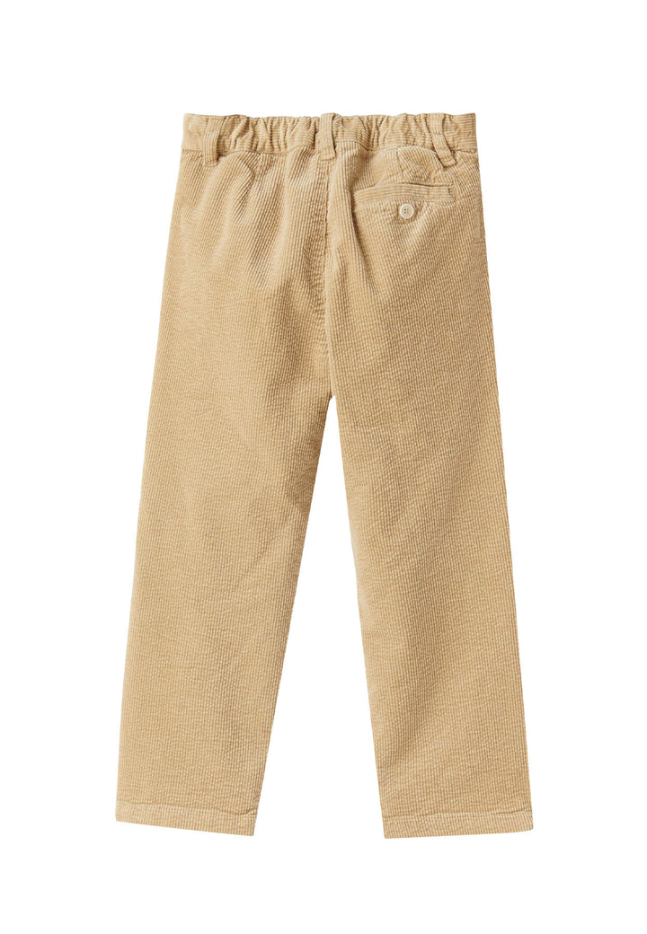 ViaMonte Shop | Il Gufo pantalone beige bambino in velluto