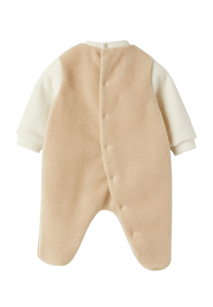 ViaMonte Shop | Il Gufo tutina panna/beige neonato in pile