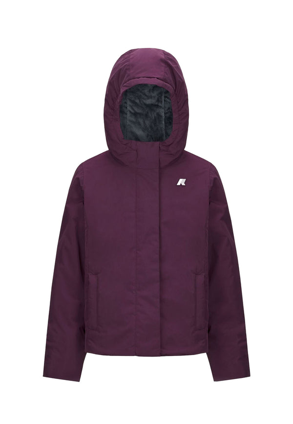 ViaMonte Shop | K-Way giubbino P. Lily soft touch marmotta viola bambina in nylon